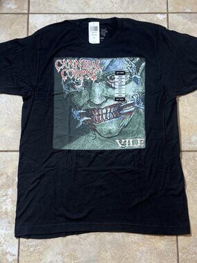 Cannibal Corpse Vile Death Metal T-Shirt 2-Sided LARGE New With Tags